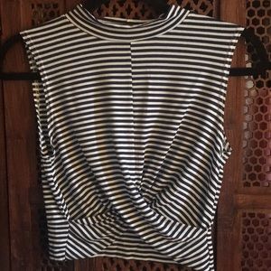 topshop turtleneck sleeveless shirt